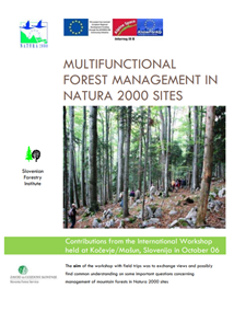 Multifunctional Forest Management In Natura 2000 Sites